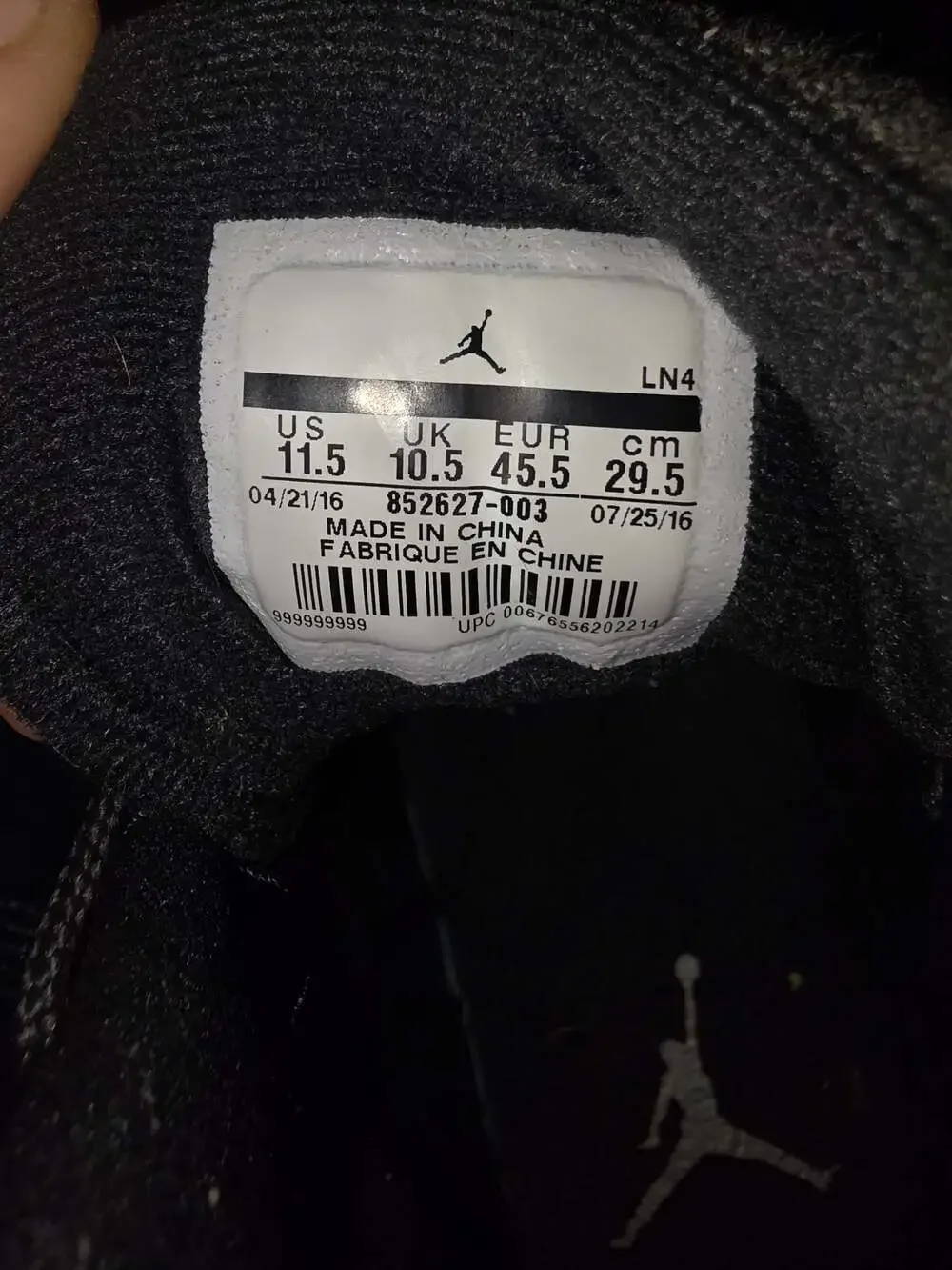 Air Jordan 12 Retro 'Wool' Black/Dark Grey